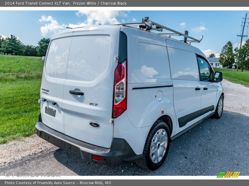 Frozen White / Charcoal Black 2014 Ford Transit Connect XLT Van