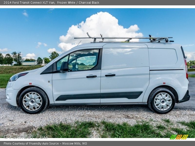 Frozen White / Charcoal Black 2014 Ford Transit Connect XLT Van