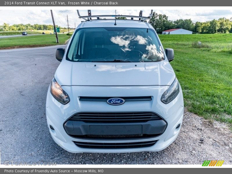 Frozen White / Charcoal Black 2014 Ford Transit Connect XLT Van