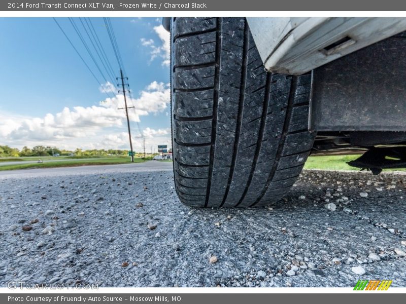 Frozen White / Charcoal Black 2014 Ford Transit Connect XLT Van
