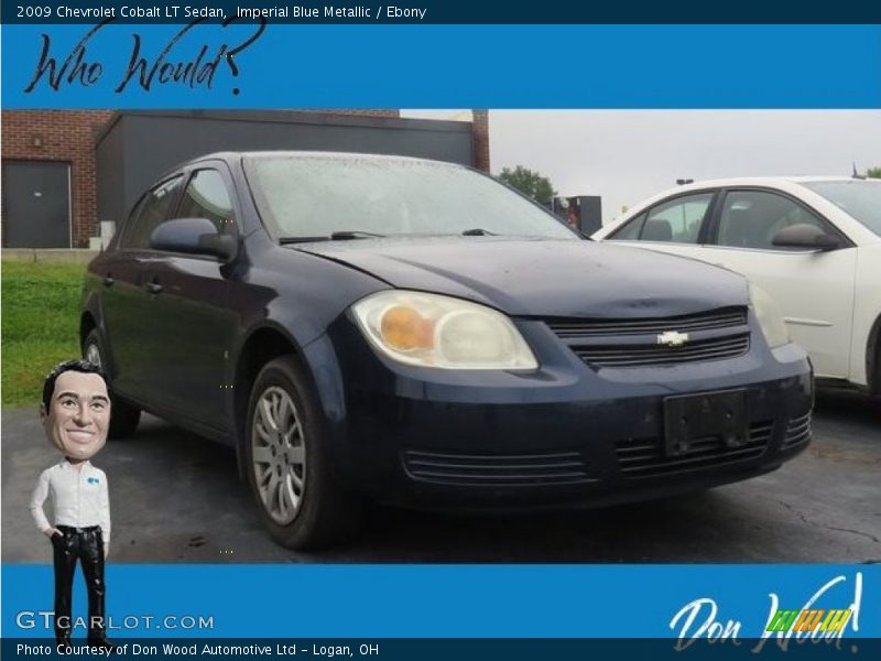 Imperial Blue Metallic / Ebony 2009 Chevrolet Cobalt LT Sedan