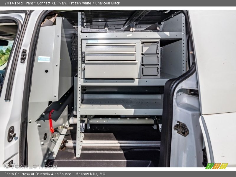 Frozen White / Charcoal Black 2014 Ford Transit Connect XLT Van