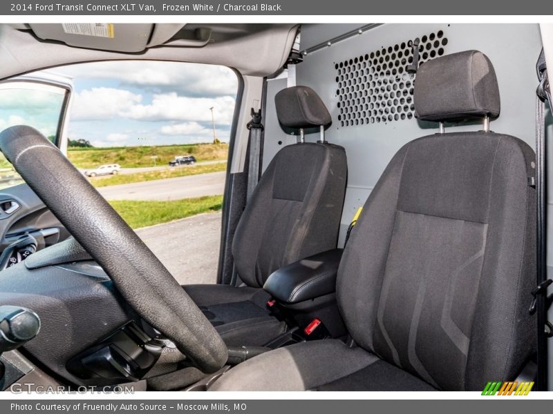 Frozen White / Charcoal Black 2014 Ford Transit Connect XLT Van