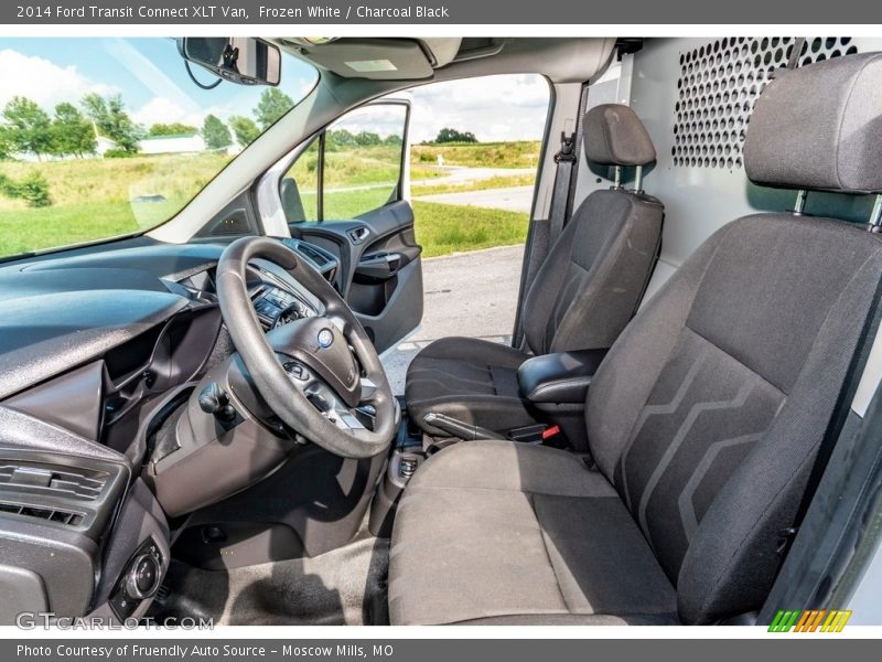 Frozen White / Charcoal Black 2014 Ford Transit Connect XLT Van