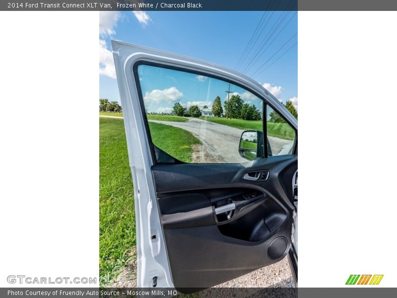 Frozen White / Charcoal Black 2014 Ford Transit Connect XLT Van