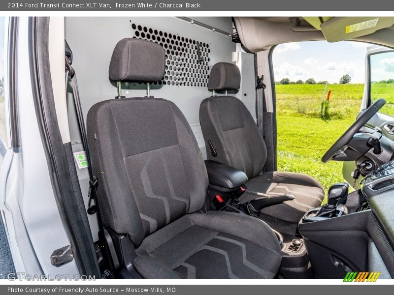Frozen White / Charcoal Black 2014 Ford Transit Connect XLT Van