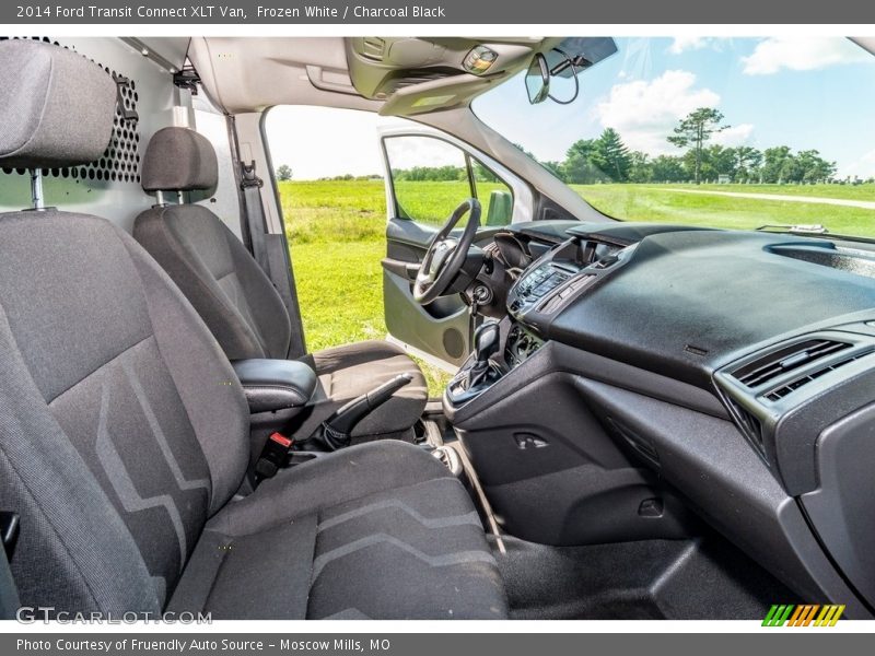Frozen White / Charcoal Black 2014 Ford Transit Connect XLT Van