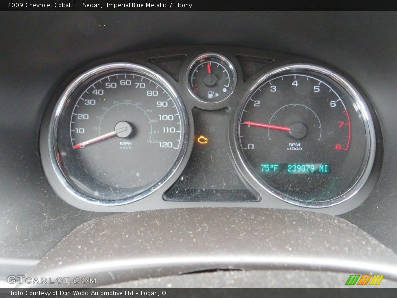 Imperial Blue Metallic / Ebony 2009 Chevrolet Cobalt LT Sedan
