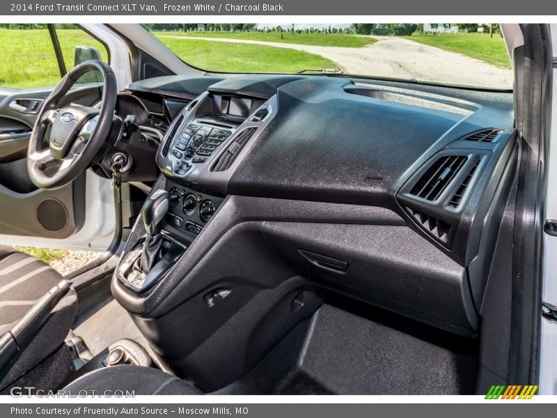 Frozen White / Charcoal Black 2014 Ford Transit Connect XLT Van