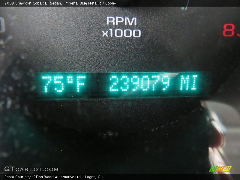 Imperial Blue Metallic / Ebony 2009 Chevrolet Cobalt LT Sedan