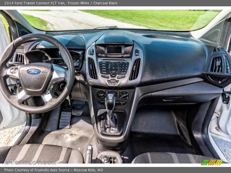 Frozen White / Charcoal Black 2014 Ford Transit Connect XLT Van