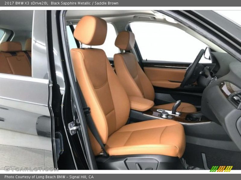 Black Sapphire Metallic / Saddle Brown 2017 BMW X3 sDrive28i
