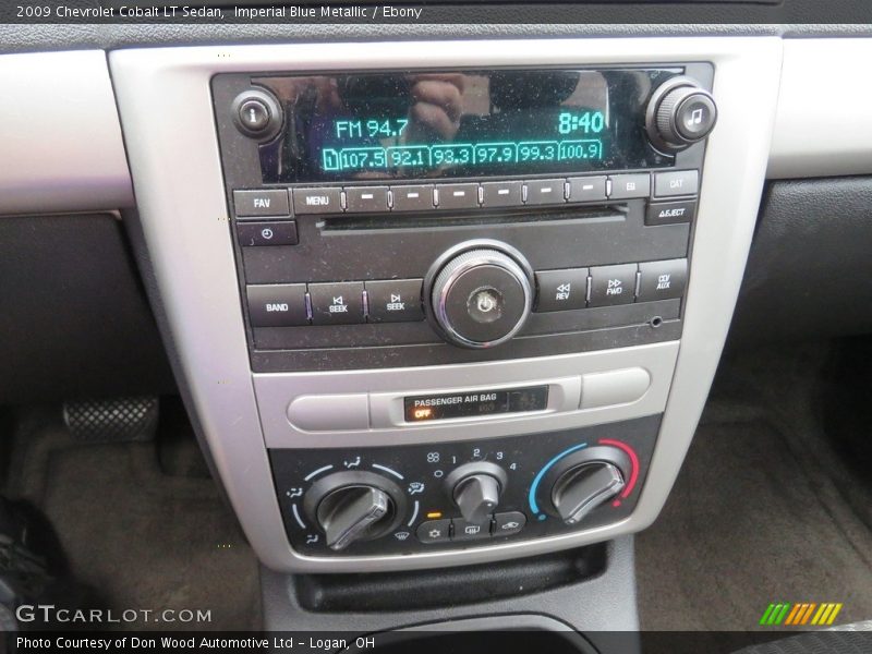 Imperial Blue Metallic / Ebony 2009 Chevrolet Cobalt LT Sedan