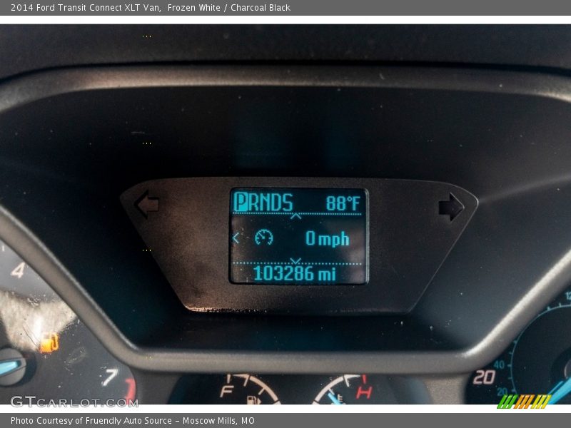 Frozen White / Charcoal Black 2014 Ford Transit Connect XLT Van