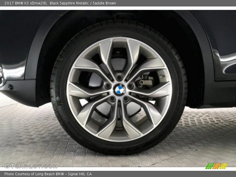 Black Sapphire Metallic / Saddle Brown 2017 BMW X3 sDrive28i