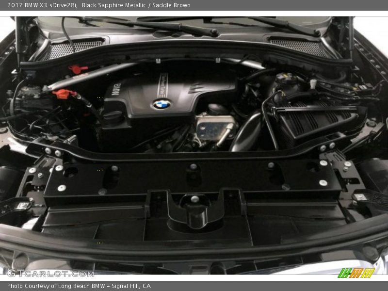 Black Sapphire Metallic / Saddle Brown 2017 BMW X3 sDrive28i