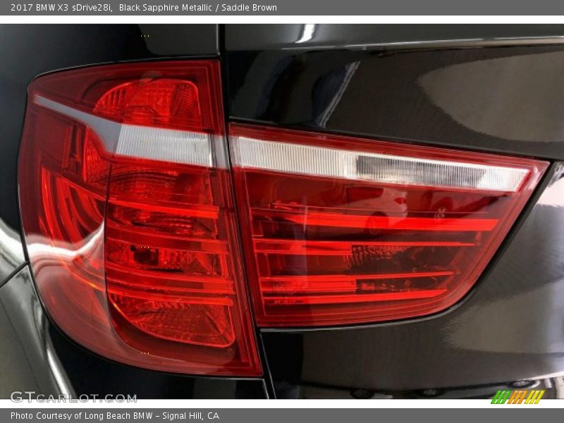 Black Sapphire Metallic / Saddle Brown 2017 BMW X3 sDrive28i