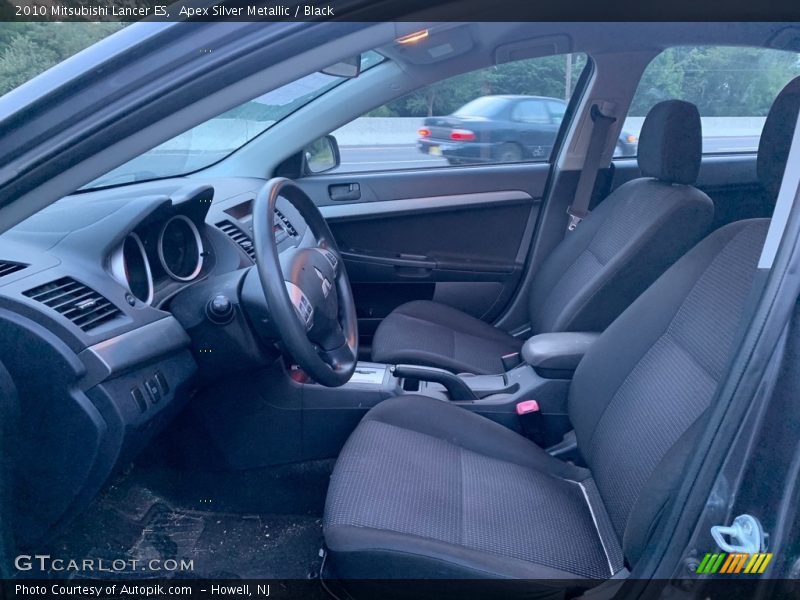 Apex Silver Metallic / Black 2010 Mitsubishi Lancer ES