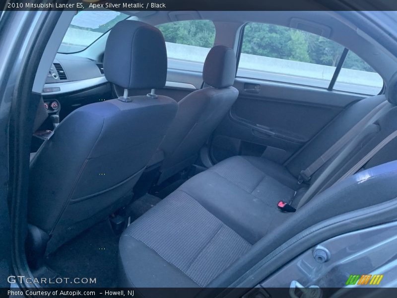 Apex Silver Metallic / Black 2010 Mitsubishi Lancer ES