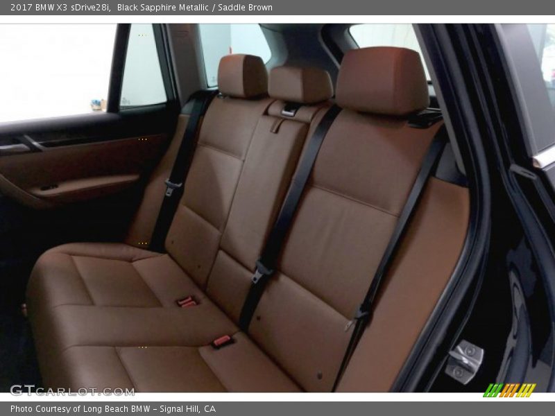 Black Sapphire Metallic / Saddle Brown 2017 BMW X3 sDrive28i