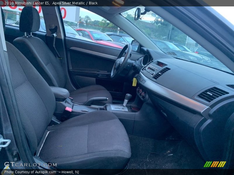 Apex Silver Metallic / Black 2010 Mitsubishi Lancer ES