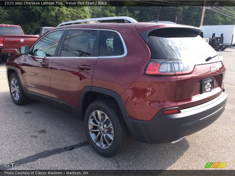 Velvet Red Pearl / Black 2020 Jeep Cherokee Latitude Plus