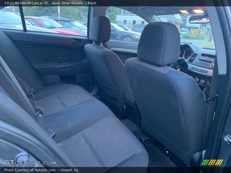 Apex Silver Metallic / Black 2010 Mitsubishi Lancer ES