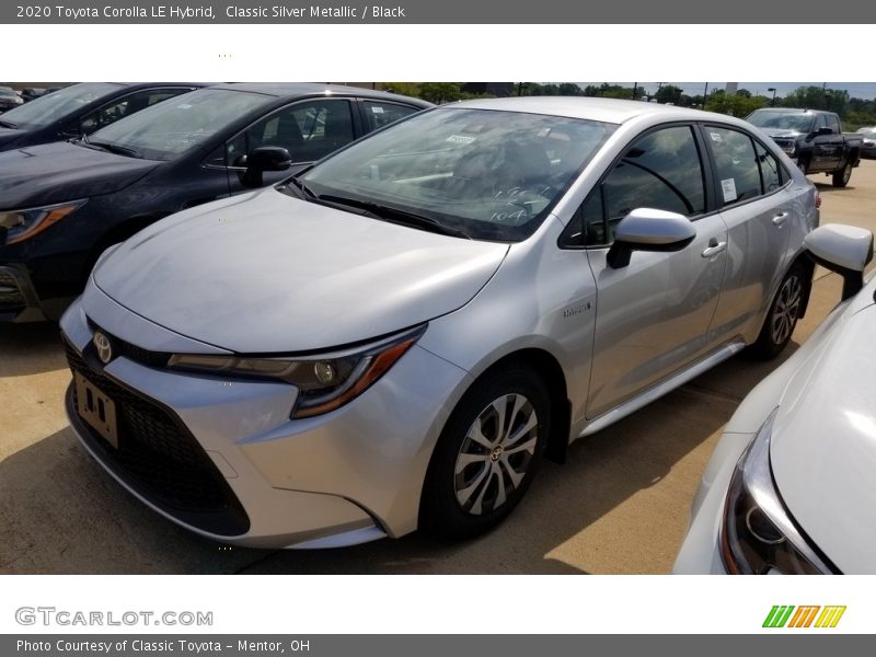 Classic Silver Metallic / Black 2020 Toyota Corolla LE Hybrid