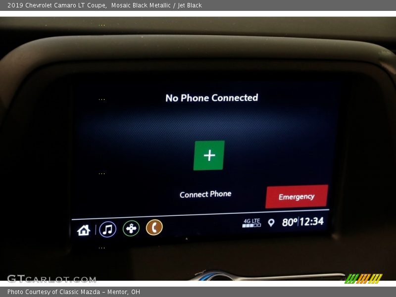 Mosaic Black Metallic / Jet Black 2019 Chevrolet Camaro LT Coupe