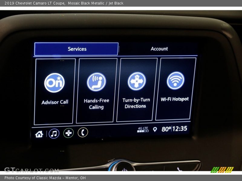 Mosaic Black Metallic / Jet Black 2019 Chevrolet Camaro LT Coupe