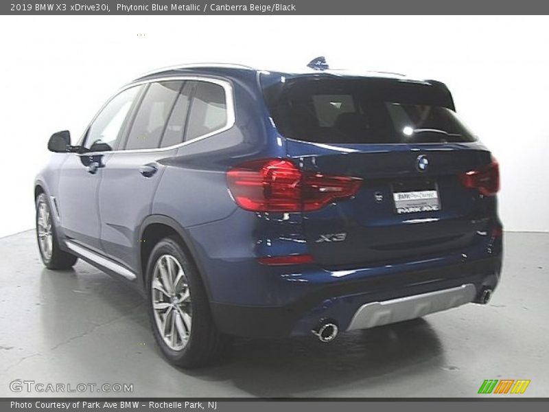 Phytonic Blue Metallic / Canberra Beige/Black 2019 BMW X3 xDrive30i