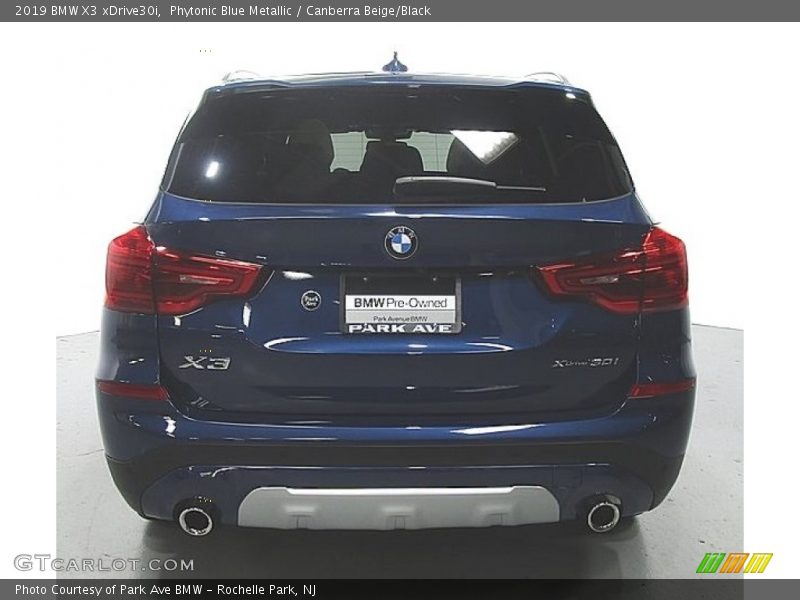 Phytonic Blue Metallic / Canberra Beige/Black 2019 BMW X3 xDrive30i