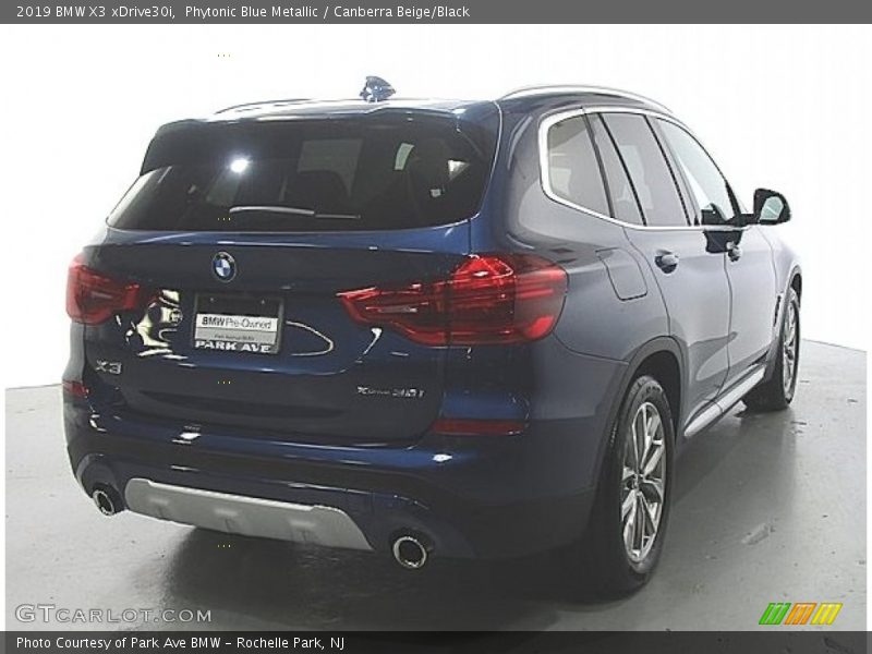 Phytonic Blue Metallic / Canberra Beige/Black 2019 BMW X3 xDrive30i