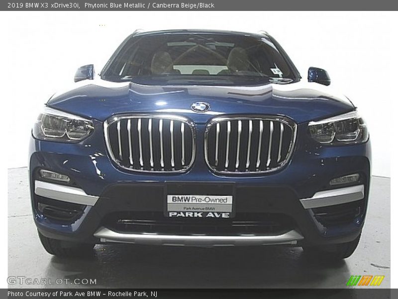 Phytonic Blue Metallic / Canberra Beige/Black 2019 BMW X3 xDrive30i