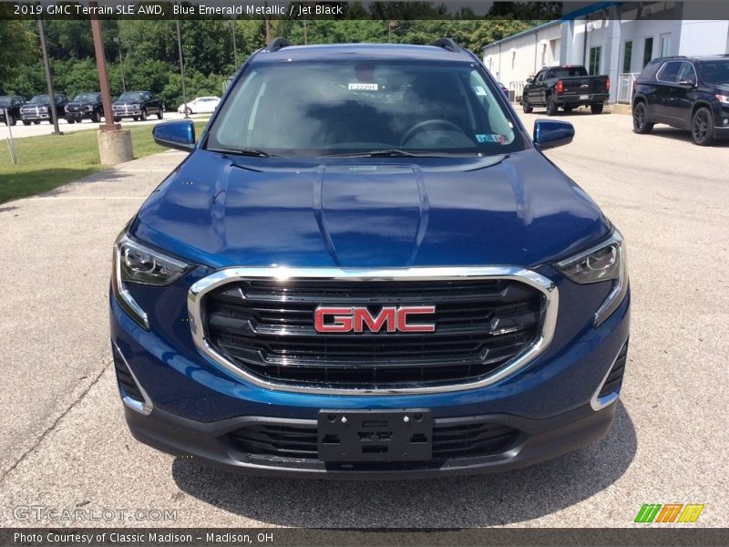 Blue Emerald Metallic / Jet Black 2019 GMC Terrain SLE AWD