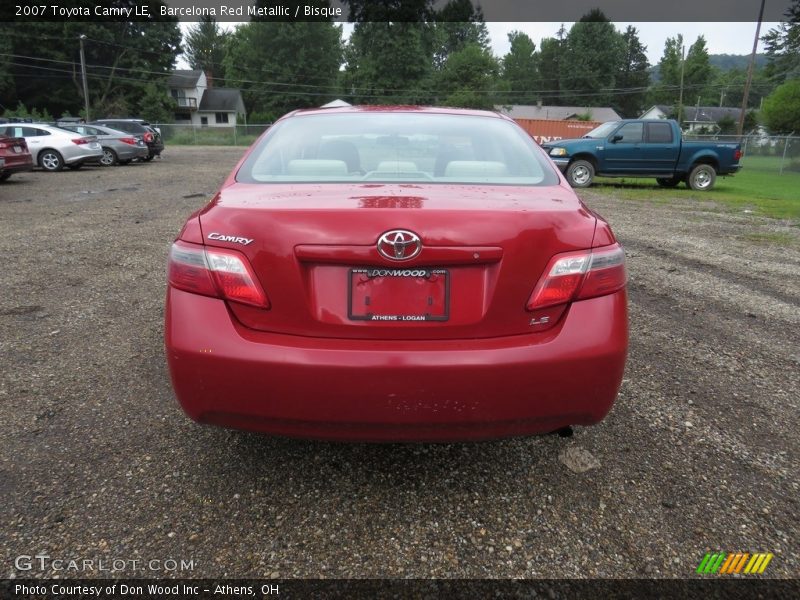 Barcelona Red Metallic / Bisque 2007 Toyota Camry LE