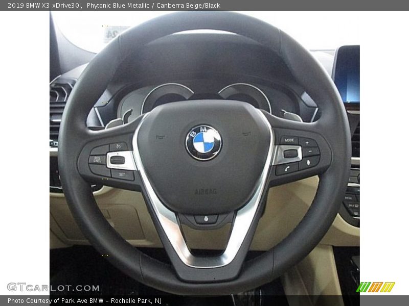 Phytonic Blue Metallic / Canberra Beige/Black 2019 BMW X3 xDrive30i