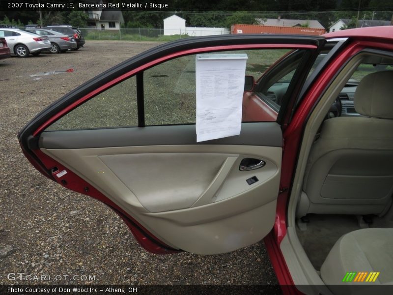 Barcelona Red Metallic / Bisque 2007 Toyota Camry LE