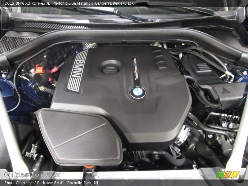 Phytonic Blue Metallic / Canberra Beige/Black 2019 BMW X3 xDrive30i