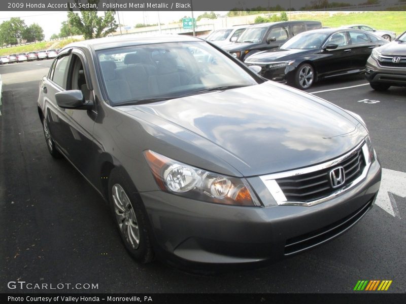 Polished Metal Metallic / Black 2009 Honda Accord LX Sedan