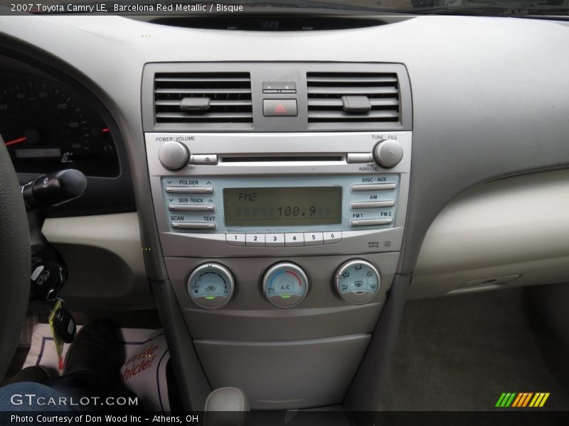 Barcelona Red Metallic / Bisque 2007 Toyota Camry LE