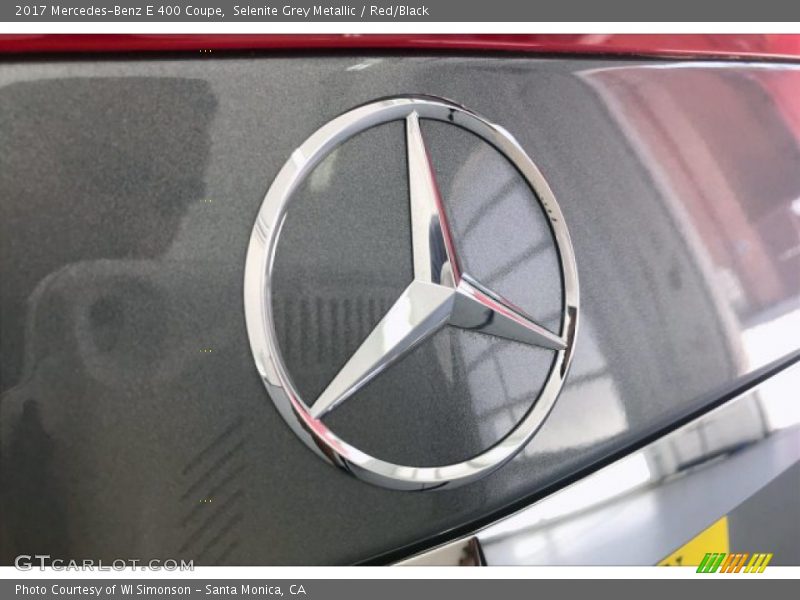 Selenite Grey Metallic / Red/Black 2017 Mercedes-Benz E 400 Coupe