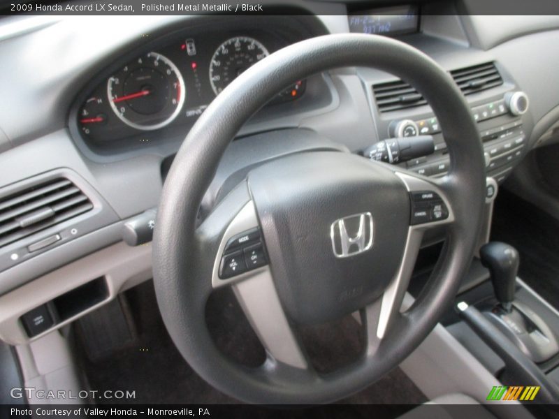 Polished Metal Metallic / Black 2009 Honda Accord LX Sedan