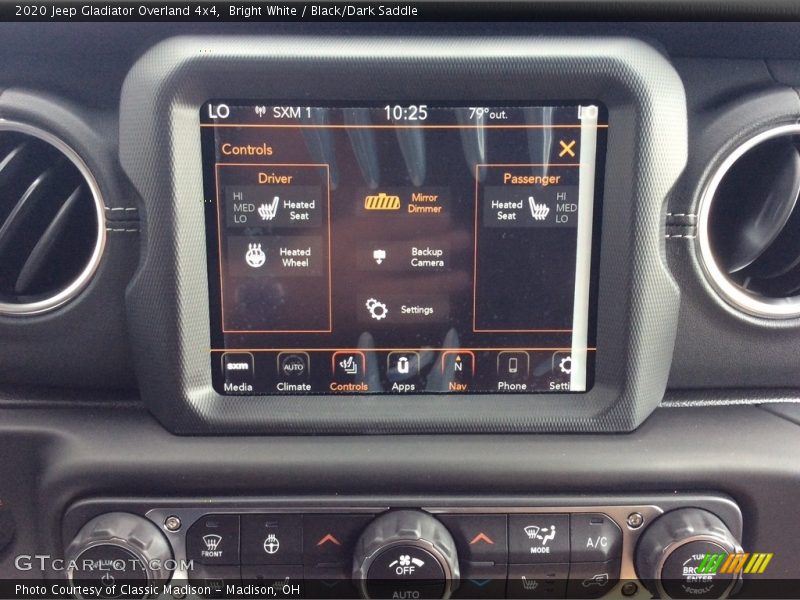 Bright White / Black/Dark Saddle 2020 Jeep Gladiator Overland 4x4