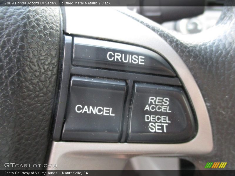 Polished Metal Metallic / Black 2009 Honda Accord LX Sedan