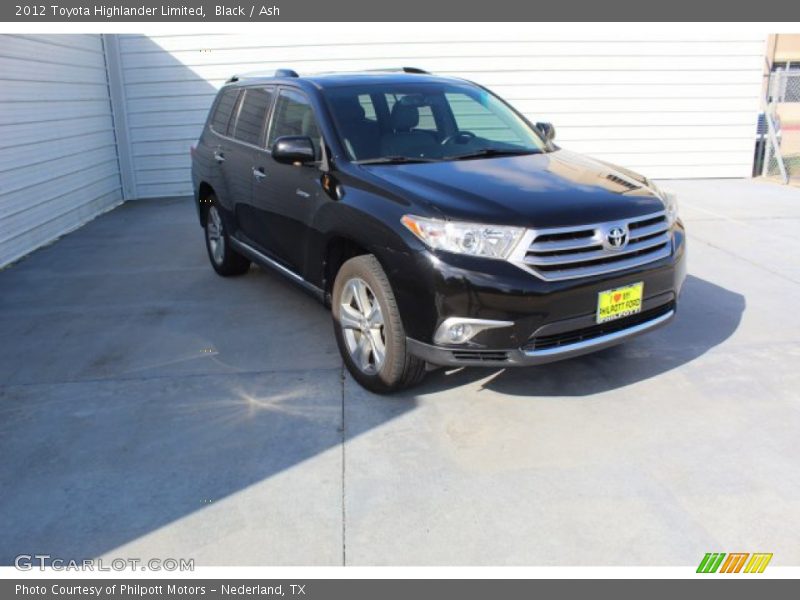 Black / Ash 2012 Toyota Highlander Limited