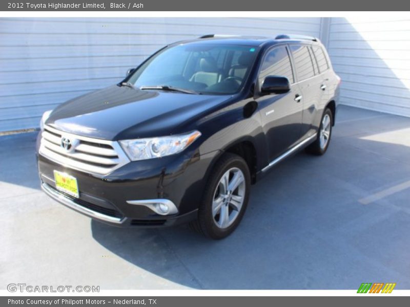 Black / Ash 2012 Toyota Highlander Limited
