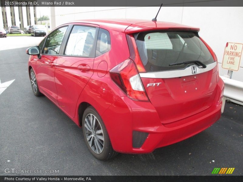 Milano Red / Black 2015 Honda Fit EX