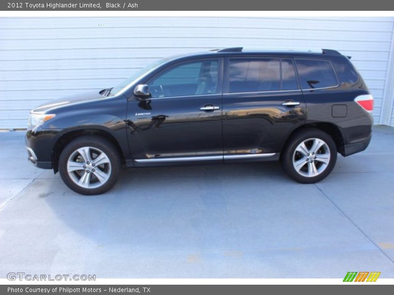 Black / Ash 2012 Toyota Highlander Limited