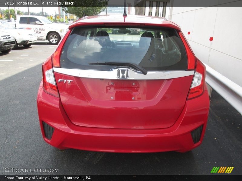 Milano Red / Black 2015 Honda Fit EX